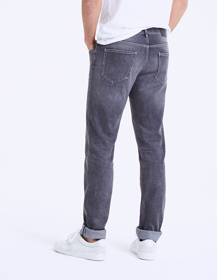 Grijze slim herenjeans Downtown-4 Grijze slim herenjeans Downtown-4