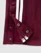 Pantalon de jogging bordeaux rayures blanches fille-4