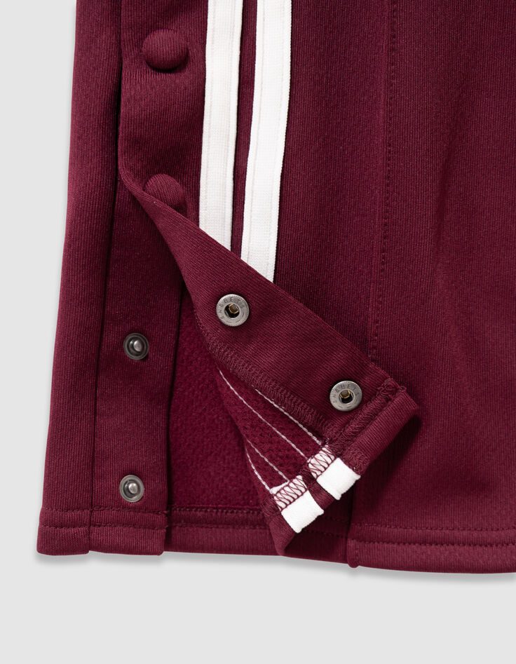 Pantalon de jogging bordeaux rayures blanches fille-4
