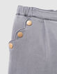 Grijze wideleg jeans drukknopen zakken meisjes-5
