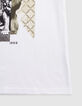 T-shirt blanc visuel lion garçon-5