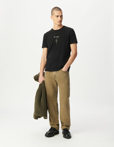 Kaki rechte jeans Niel Heren - IKKS