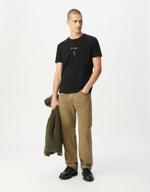 Kaki rechte jeans Niel Heren - IKKS