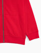 Cardigan rouge à lunettes sur capuche garçon-5