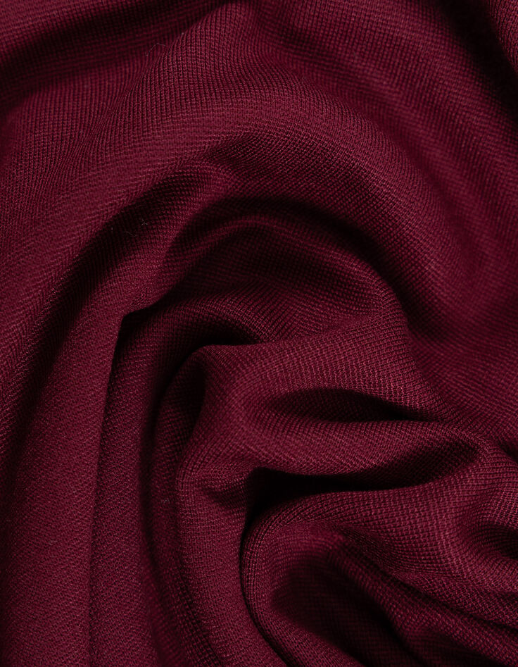Robe longue bordeaux molleton monogramme I.Code-9