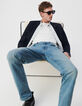 Veste de costume LARGE marine maille Milano Homme-8
