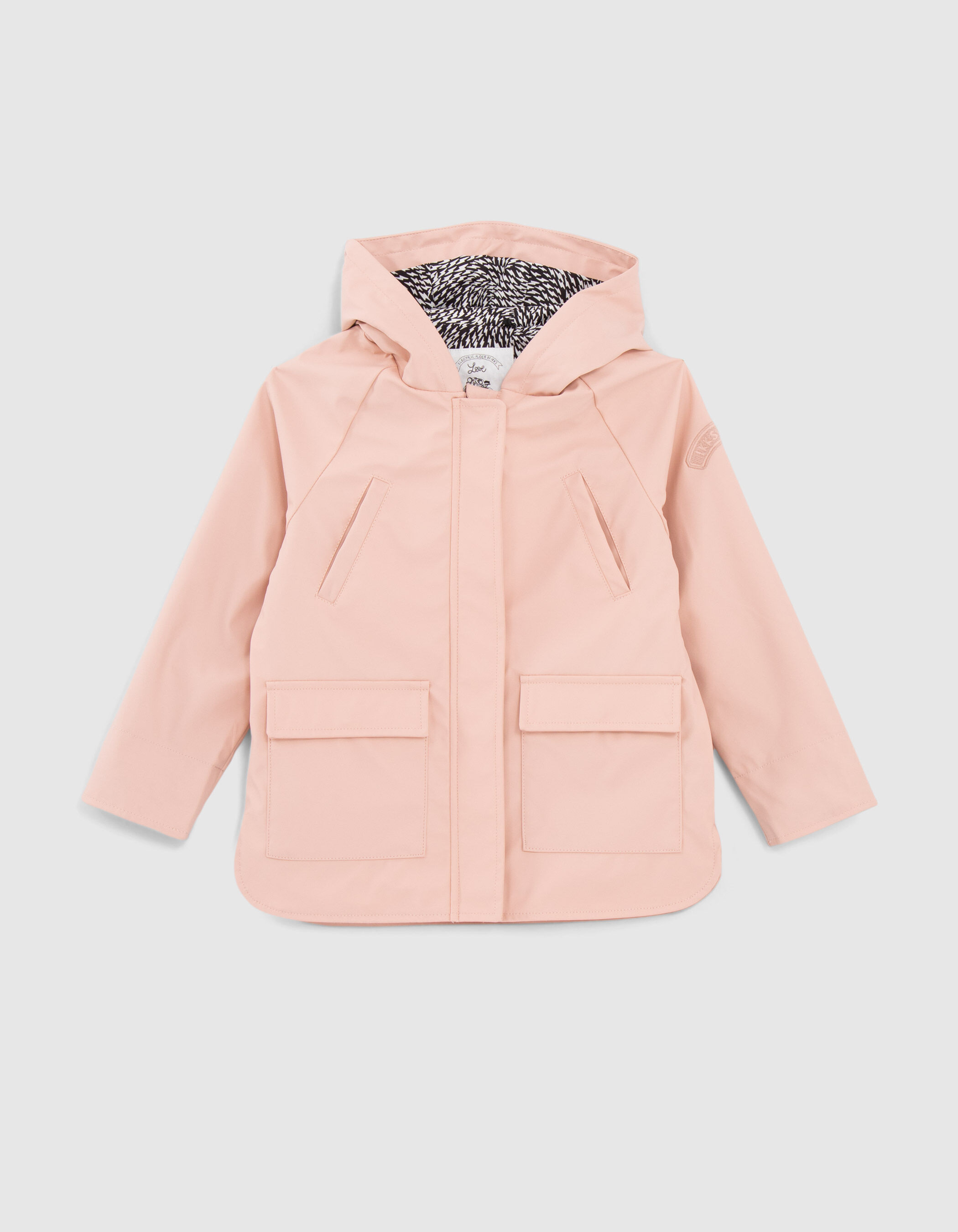 Girls pink rubber parka IKKS