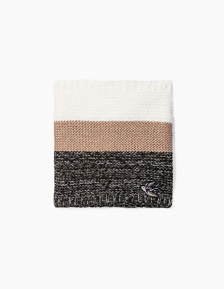 Girls' striped snood-1 Girls' striped snood-1