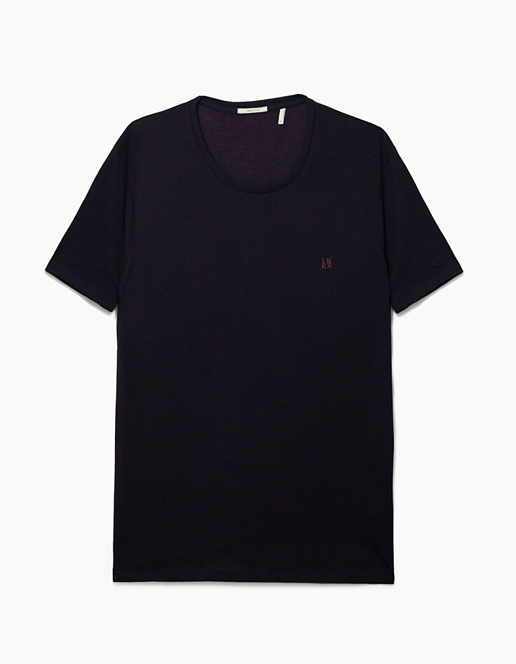 Camiseta marina jacquard allover Hombre-1 Camiseta marina jacquard allover Hombre-1
