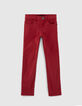 Mittelrote Slim-Jungenjeans -1
