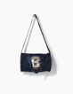 Sac bowling navy avec n°6 sequins dorés fille-1