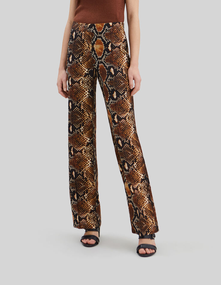 Pure Edition &ndash; Damenhose mit Python-Rock-Print-2