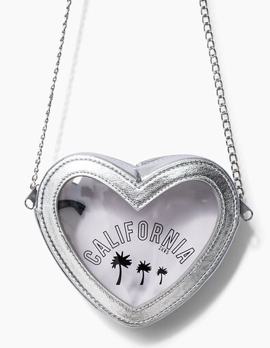 Tas zilver hartvormig California meisjes - IKKS
