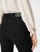 Jean flare noir taille haute Jodie Femme-5