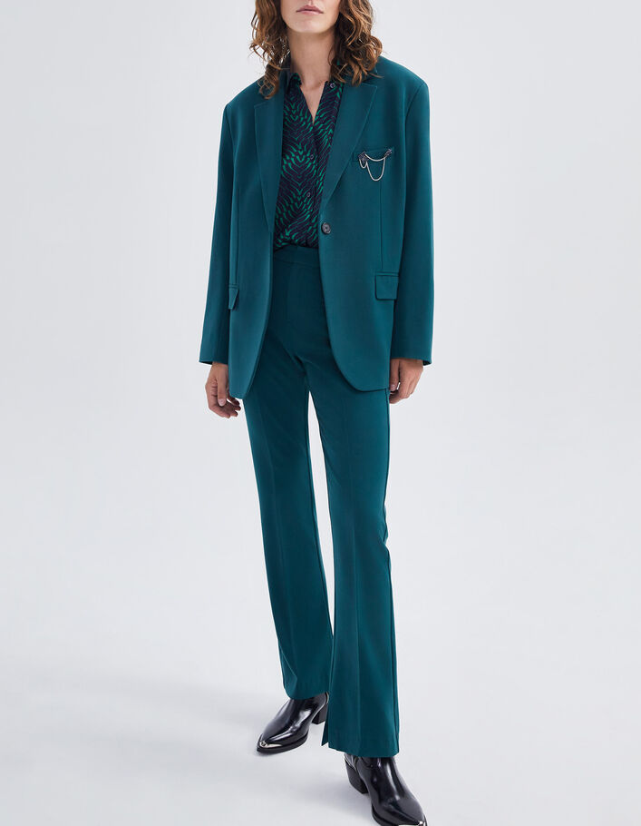 Veste de costume vert canard Femme