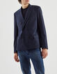 Veste bleu foncé avec boutonnage croisé Homme-2