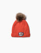 Baby boys’ orange beanie -1