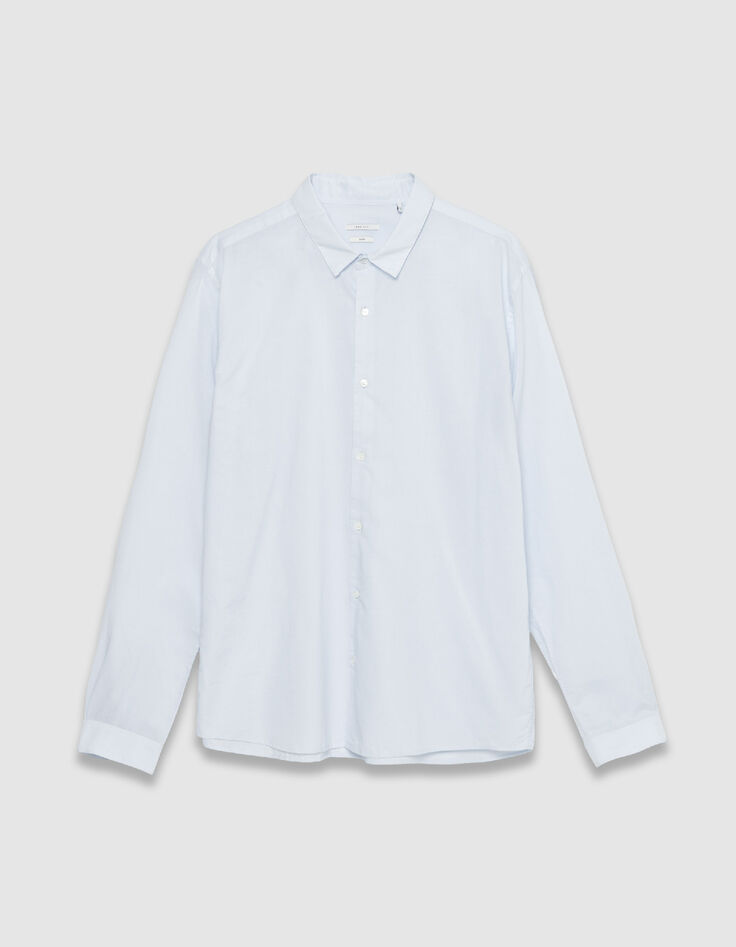 Chemise regular ciel voile de coton bio Homme-6
