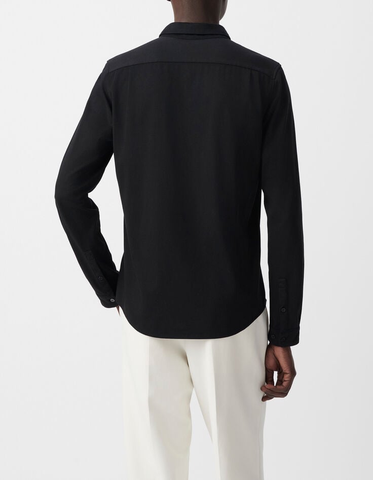 Men&rsquo;s black Interlock REGULAR shirt-2