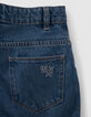 Jean MOM bleu clair coton bio 7/8e fille-5