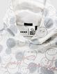Girls’ white hoodie with silver all-over SMILEYWORLD print-6