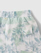Mintgr&uuml;ne Jungenbadeshorts mit Tie-Dye-Effekt-5