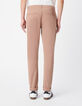 Men's slim taupe chino pants-3
