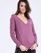 Tee-shirt parme visuel dos "Rock in L.A" femme-2