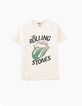 Men’s white ROLLING STONES tongue T-shirt-2