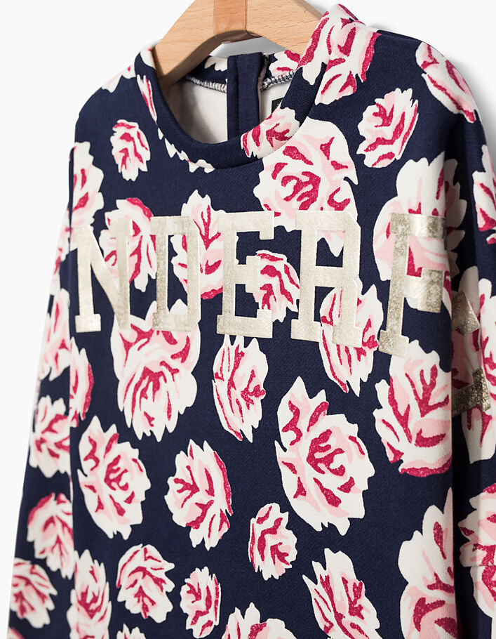 Mädchensweatshirt mit Blumen - IKKS
