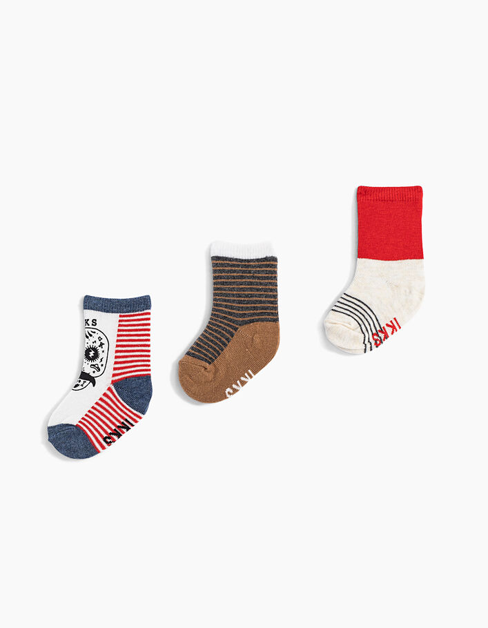 3er-Set Socken für Babyjungen - IKKS