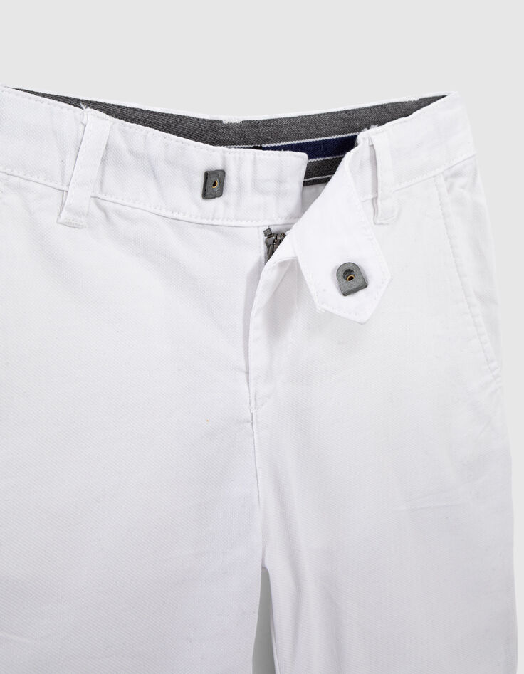 Boys' white Bermuda shorts-5
