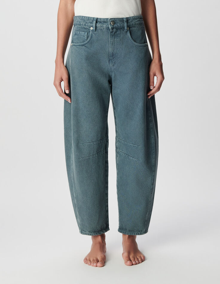 Ballon-Jeans blau Damen-3