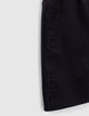 Boys&rsquo; navy techfleece Bermudas, embossed lettering-7