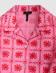 Girls’ pink sleeveless top with red graphic print-3