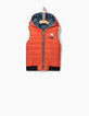 Anorak reversible índigo y naranja niño -3