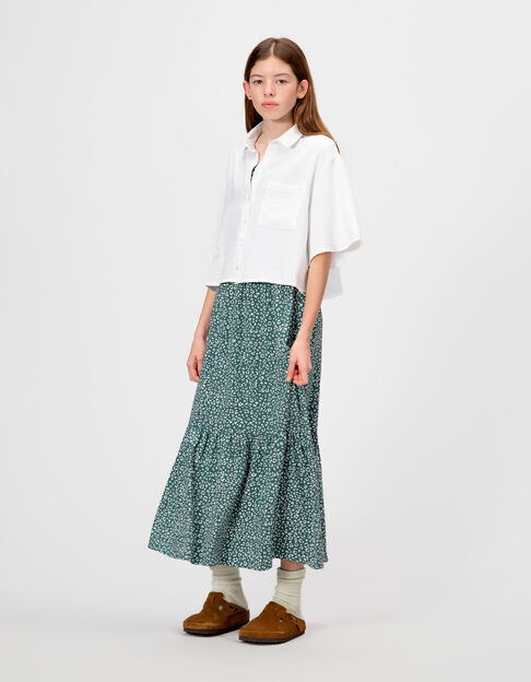 Camisa cruzada arrugada para niña - IKKS