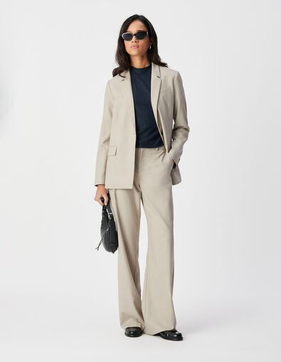 Women's beige suit jacket - IKKS