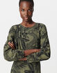 Khaki long sleeve dress LENZING™ ECOVERO™ maxi jungle Women-4