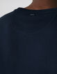 Marineblaues Herren-T-Shirt aus SEAWOOL&reg; Piqu&eacute;-5