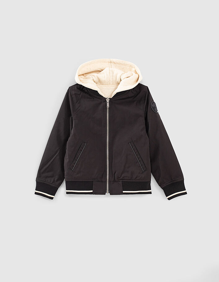 Blouson réversible noir et ivoire garçon-2