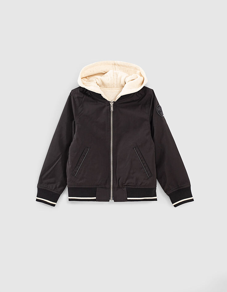 Boys’ black and ivory reversible jacket-3