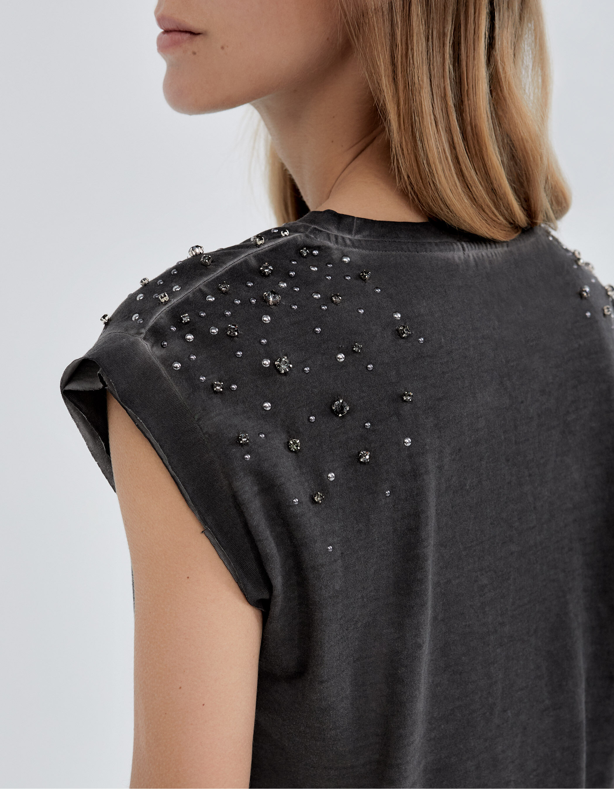 Camiseta store tachuelas mujer