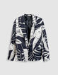 Damesblazer met tropische print-6