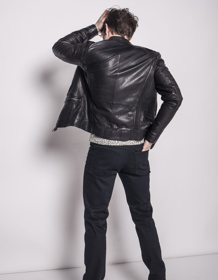 Blouson en cuir homme-3