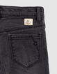 stonewashed  rechte jeans geborduurde zakken meisjes-6
