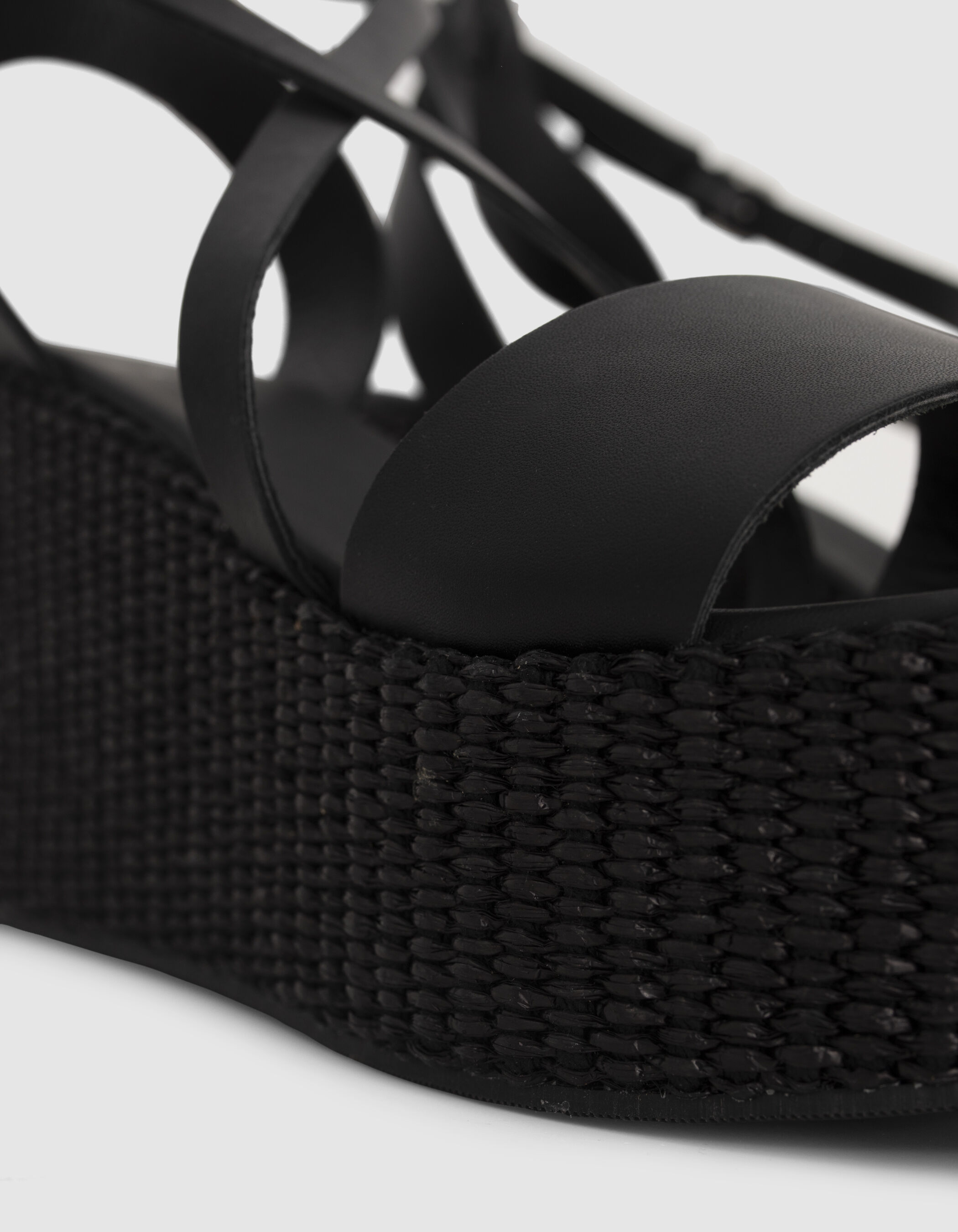 Sandales compensees raphia new arrivals