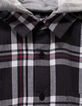 Chemise carreaux grise capuche amovible garçon-8