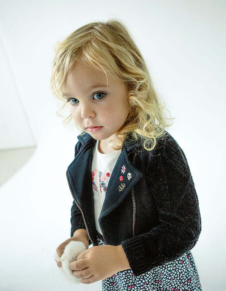Baby girls' black cardigan-1