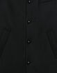 Manteau noir lainage col officier Homme-8